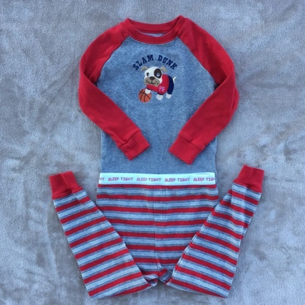 NWOT Faded Glory Organic Cotton PJ Set, 24…